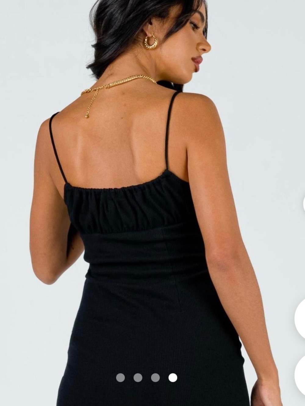 Princess Polly Black Tie Front Mini Dress - Size 4 - Picture 8 of 15